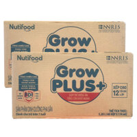 Combo 2 thùng sữa Nuti Grow Plus Xanh hộp 110ml