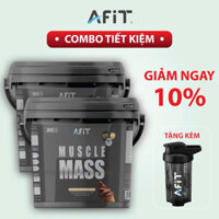 Combo 2 Thùng Sữa Tăng Cân Mass Muscle AFIT + Quà Tặng Bình Nước