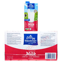 Combo 2 thùng Sữa tươi ít béo Oldenburger Đức hộp 1L