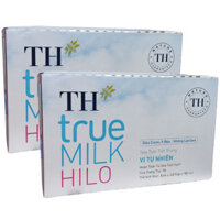 Combo 2 thùng Sữa tươi TH HILO 180ml giàu Canxi, ít béo, Lactose free