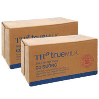 Combo 2 thùng Sữa tươi TH True Milk Có đường bịch 220ml