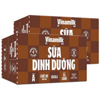 Combo 2 thùng Sữa Vinamilk dinh dưỡng hương socola bịch 220ml