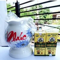 COMBO 2 Tinh dầu tràm Hoa núi+ 1 đèn xông tinh dầu