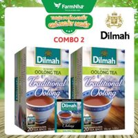 (Combo 2) Trà Dilmah Traditional Oolong Tea All Natural 30g 20 Túix1.5g Túi Bạc Riêng Biệt – Trà ÔLong Hương Vị Tự Nhiên