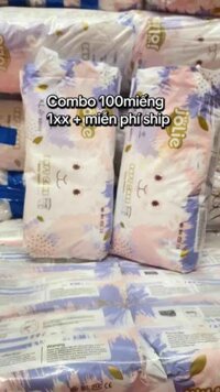 Combo 2 túi (100miếng) tã quần Jolie cho bé. Co giãn mềm mại, thấm hút tốt. Giá rẻ size từ 5-23kg
