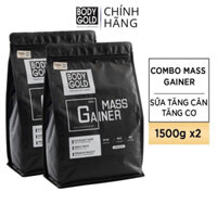(Combo 2 Túi + Bình Lắc)Sữa Tăng Cân Tăng Cơ Mass Gainer Body Gold Túi 1,5 kg .