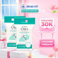Combo 2 túi Bông tẩy trang làm sạch da Bông Bạch Tuyết Calla Sạch Sâu (250gr/túi)