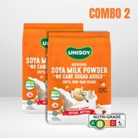 Combo 2 Túi Bột Đậu Nành Unisoy Không Đường - 2x12x30g