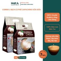 Combo 2 Túi Cà phê Cappuccino Sữa Dừa Cafe hoà tan Hạt A Cafe (túi 30 gói x 18g)