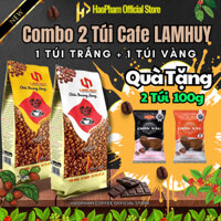 (Combo 2 Túi) Cà Phê LamHuy (Vàng Và Trắng) - 500g, Gu Cafe Đậm Đà, Sánh Béo Thơm, Dành Cho Quán