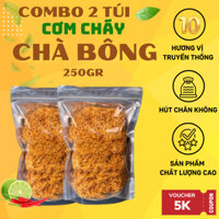 Combo 2 túi Cơm Cháy Đáy nồi Siêu Chà Bông Giòn Rụm 250gr -Yumi Sài Gòn Đồ Ăn Vặt
