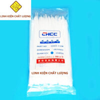 Combo 2 túi dây thít nhựa 25cm 4x250 màu trắng loại tốt (túi 250c)