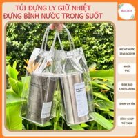 Combo 2 Túi Đựng Ly Giữ Nhiệt, Túi Đựng Bình Nước Trong Suốt Ctb120 – Bechip
