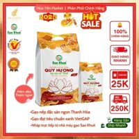 Combo 2 Túi Gạo Nếp Cái Hoa Vàng Quý Hương Đặc Sản Thanh Hóa - Túi 2kg - Hoa Yên Market, Gạo Dẻo Thơm, Xôi Mềm Tơi Xốp