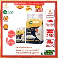 Combo 2 Túi Gạo ST25 Aan Đặc Sản Sóc Trăng - túi 5kg - Hoa Yên Market, Gạo dẻo, Thơm, Hạt đều, Cơm mềm xốp ngọt hậu đậm