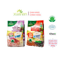 Combo 2 túi: NC Gạo Lứt Huyết Rồng ít đường+NC GạoLứt No Sugar[đường ăn kiêng]400G(Tặng 2Túi YM150G