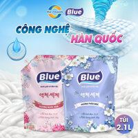 Combo 2 Túi Nước Giặt Blue Hàn Quốc Hà Thành 5 in 1 Dung Tích 2100ml