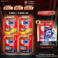 Combo 2 Túi Nước giặt OMO Matic chuyên dụng Cửa Trên 3.6kg/túi