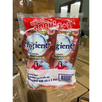 Combo 2 túi Nước giặt xả đậm đặc Hygiene túi Thái Lan 600ml