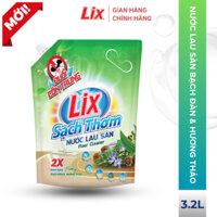 Combo 2 túi nước lau sàn Lix sạch thơm hương bạch đàn và hương thảo cho nền nhà sạch thơm sáng bóng 6,4L 2C-18103
