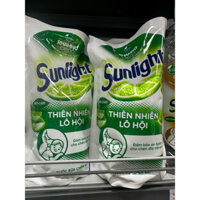 Combo 2 Túi Nước Rửa Chén Sunlight Thiên Nhiên Hương Lô Hội/ Matcha Trà Nhật Túi 2kg( bao bì mới)