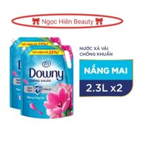 (Combo 2 túi) Nước xả vải DOWNY 2,3L Hương Nắng Mai