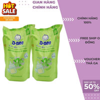 Combo 2 Túi Nước xúc bình sữa Dnee, rửa bình sữa Dnee dạng túi  550ml hàng thái ... ..