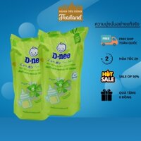 Combo 2 Túi Nước xúc bình sữa Dnee, rửa bình sữa Dnee dạng túi  550ml hàng thái .  .