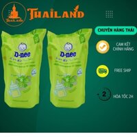 Combo 2 Túi Nước xúc bình sữa Dnee, rửa bình sữa Dnee dạng túi  550ml XL hàng thái .  .