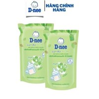Combo 2 Túi Nước xúc bình sữa Dnee, rửa bình sữa Dnee dạng túi  550ml hàng thái . .
