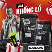 Combo 2 Túi Sữa Tăng Cân Tăng Cơ Mass Gainer Body Gold Túi 1,5 kg + Bình lắc 700 ml