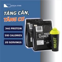 Combo 2 Túi Sữa Tăng Cơ Tăng Cân MASS GAINER ELITE LEAN BODY GOLD 3Kg - Tặng bình lắc