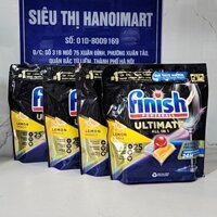 Combo 2 túi Viên rửa bát Finish Quantum Ultimate 50 Viên dùng cho máy rửa bát  50x2100 tabs , Viên finish quantum Ultimate chỉ cần dùng 1 viên là đủ với 14 chức năng trong 1 - Combo 2 hộp finish quantum ultimate 50 Viên