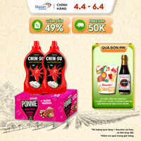 Combo 2 Tương ớt Chin-su 1KG và 1 Ponnie Hot Dog Giòn Ăn Liền Vị Sườn Nướng (1 Hôp x 20 Cây x 28G)