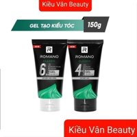 (Combo 2 Tuýp) Gel vuốt tóc ROMANO 150ml Hương nước hoa