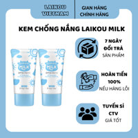 Combo 2 tuýp Kem chống nắng LAIKOU Milk SPF50 PA+++ Kem chống nắng toàn thân UVA UVB 50g*2pcs