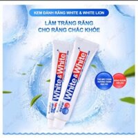 🍀Combo 2 Tuýp Kem đánh trắng răng Nhật Bản WHITE & WHITE Lion 150g☘️