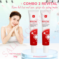 COMBO 2 Tuýp Kem Mờ Sẹo REVITAL, Hỗ Trợ Làm Mờ Sẹo, Giúp Dịu Da Làn Da Sáng Mịn, Hồng Hào | Net 30g