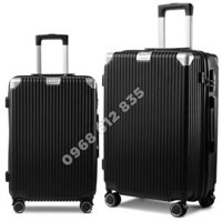 Combo 2 Vali Giá Rẻ 218 size 20&24 màu Đen