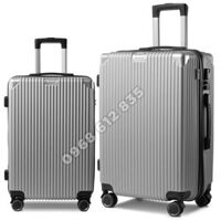 Combo 2 Vali kéo size 20+ 24 Ma 218 Màu bạc