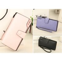 Combo 2 ví da nữ Baellerry cài dài nhiều màu chính hãng, ví cầm tay ,ví dự tiệc