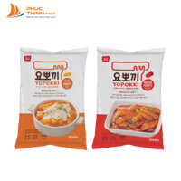 Combo 2 vị: Kem Phomai, Cay ngọt - Bánh gạo Hàn Quốc Yopokki 240g