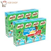 COMBO 2 Vỉ Sữa MILO Nestle Ít Đường ( 8 hộp x 180ml)