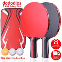 Combo 2 Vợt Bóng Bàn Tặng Kèm 3 Quả Bóng Bàn Cao Cấp – Bộ Chơi Bóng Bàn - Loại Tốt - Hàng mới về