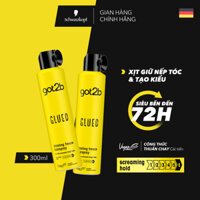 Combo 2 Xịt giữ nếp tóc Got2b Glued Blasting Freeze Hairspray 300ml - Tạo kiểu, Giữ nếp đến 72h