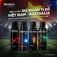 Combo 2 Xịt Khử Mùi XMen For Boss Intense 150ml/chai