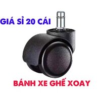 Combo 20 Bánh xe ghế văn phòng Bánh xe ghế xoay bền chắc, dễ lắp đặt