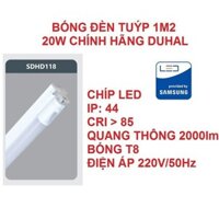 Combo 20 bộ bóng đèn Tuýp led 1m2 20w duhal SDHD118
