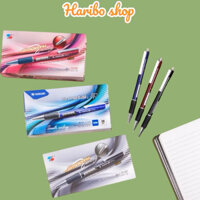 COMBO 20 Bút Bi Thiên Long TL-036 Ngòi 0.7mm - Giắt Bút Kim Loại Mạ Crom, Đệm Cầm Tay Cao Su Êm