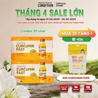 Combo 20 chai nước tinh nghệ Nano Condition Curcumin Fast bảo vệ chức năng dạ dày 100ml
